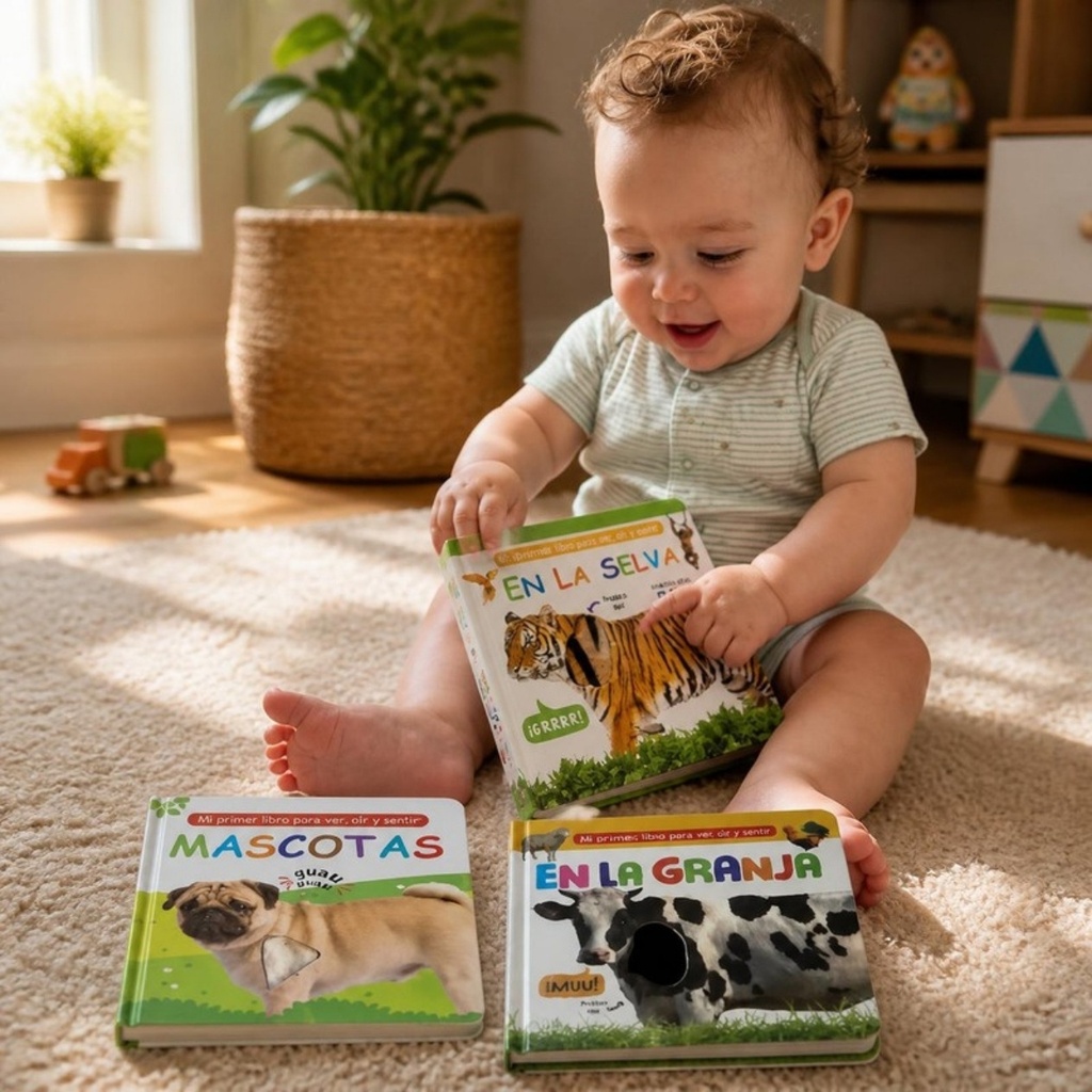 [E004-02] Libro Textura Pequeño (Mascotas)