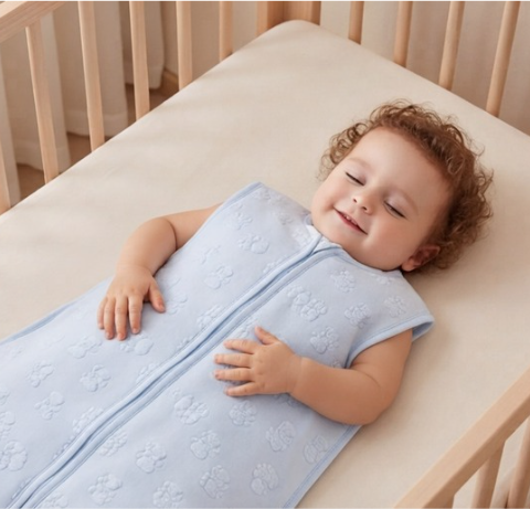 [C001-01] Saquito De Dormir Delgado (2 · 3 a 6 meses, Azul)
